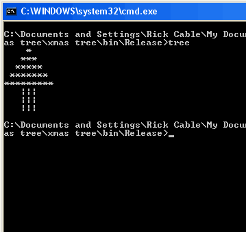 C# Programming Example – ASCII XMas Tree – Lost in the Cyber Abyss ...